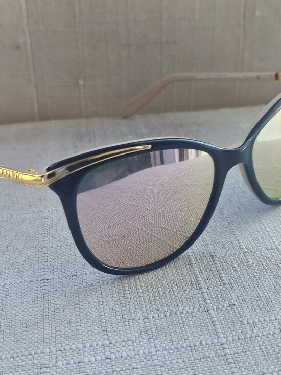 Ralph Lauren Women Sunglasses Ra5203 Black Gold Cat Eye Polarized Sunglasses main image 4